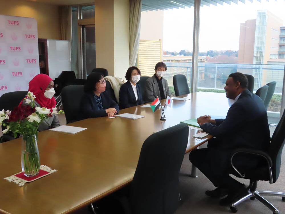 駐日スーダン臨時大使が林学長を表敬訪問 – Sudan Japan