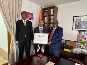 Sudan’s Ambassador to Japan Honors Dr. IDRIS Yasin for Winning the AIJ Grand Prize 2026 